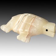 Carved Back Alabaster Turtle 